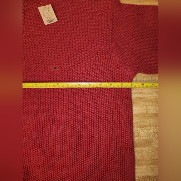 STRUCTURE Men’s V neck Sweater color Red, size M - Picture 5 of 8